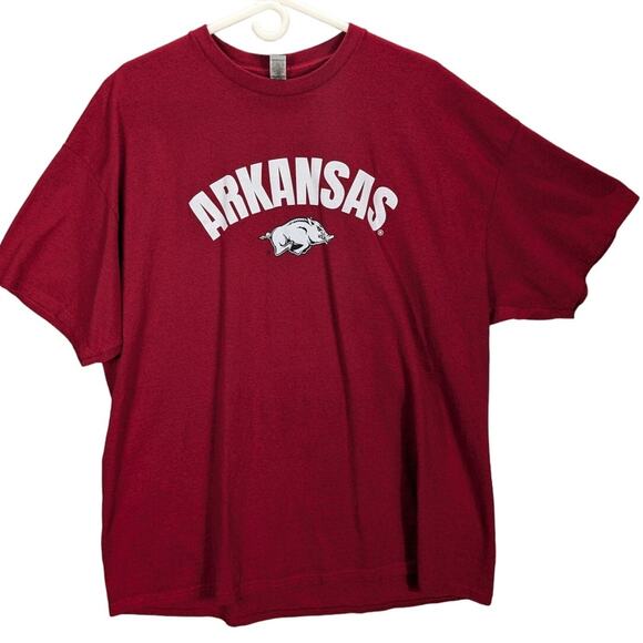 Razorbacks Shirt Mens 2XL Red University of Arkansas Hogs Family Weekend Sports - Picture 1 of 7